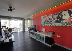 κατασκευή γυψοσανίδας για τηλεόραση